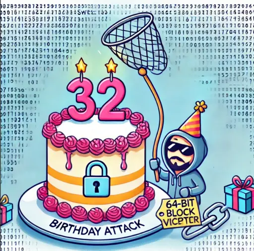 The Case of the Persistent 3DES Cipher: Sweet32 Birthday Attack Unwrapped